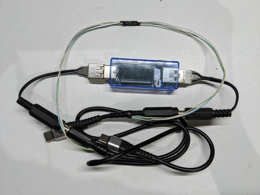 USBテスタkeweisi KWS-V20(3.5~9.0V)を改造してみた
分解 AliExpress
DCジャック 2.1mm
USB -PD