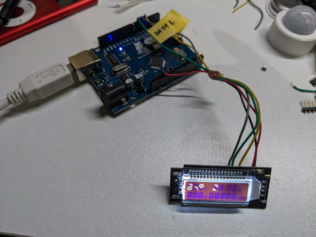 USBテスタkeweisi KWS-V20のLCD(HT1621)用ライブラリ
Arduino UNO 液晶 library 改造