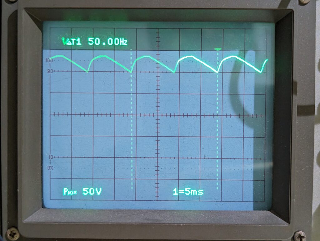 LEDシーリングライトCLG-40Wの分解レビュー
FM8502
オシロスコープ
波形