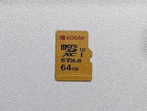 KODAK(黃) 64GB
AliExpressの「US $1.99から商品３点以上」のSDカードをレビュー