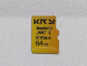 AliExpressの「US $1.99から商品３点以上」のSDカードをレビュー
KRY 64GB
Class10 C10 V30 A1 UHS-1 UHS-I U3