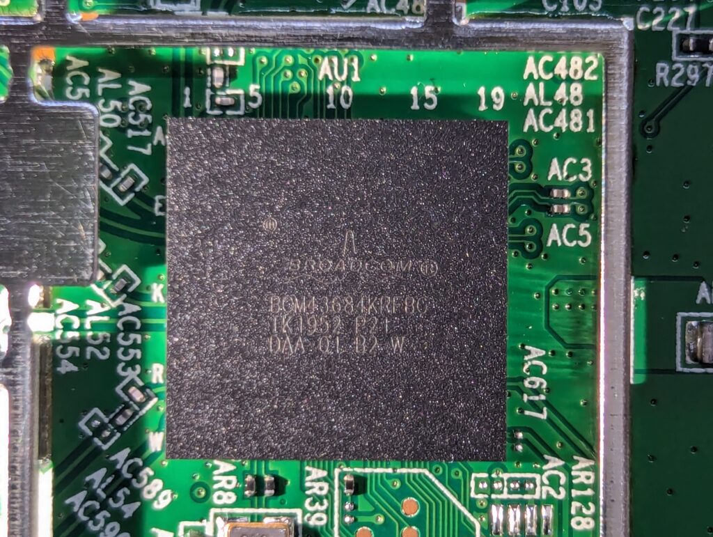 BUFFALO WSR-5400AX6/DMBを分解からファームウェアダンプまで
Broadcom BCM43684