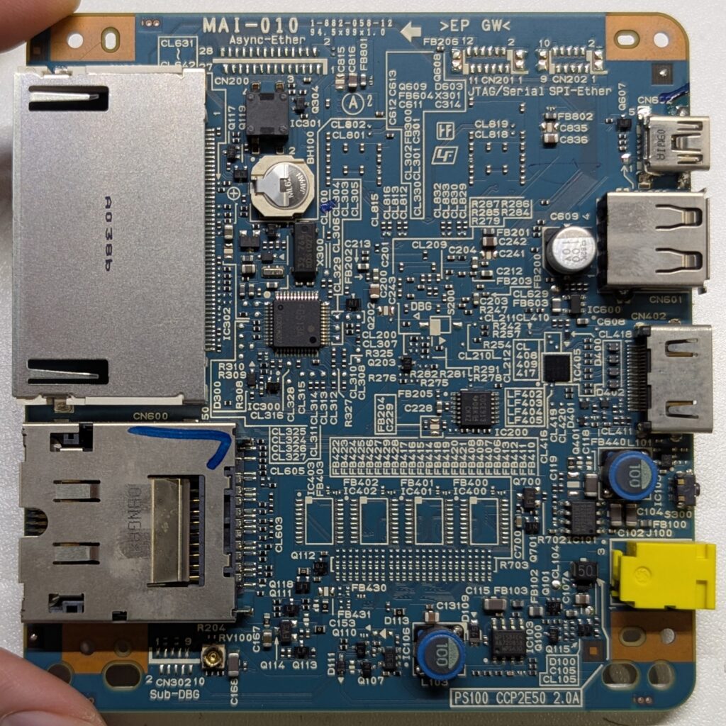 Sonyのデジタルフォトフレーム(DPF-XR100)を分解・解析してみた
基板 裏