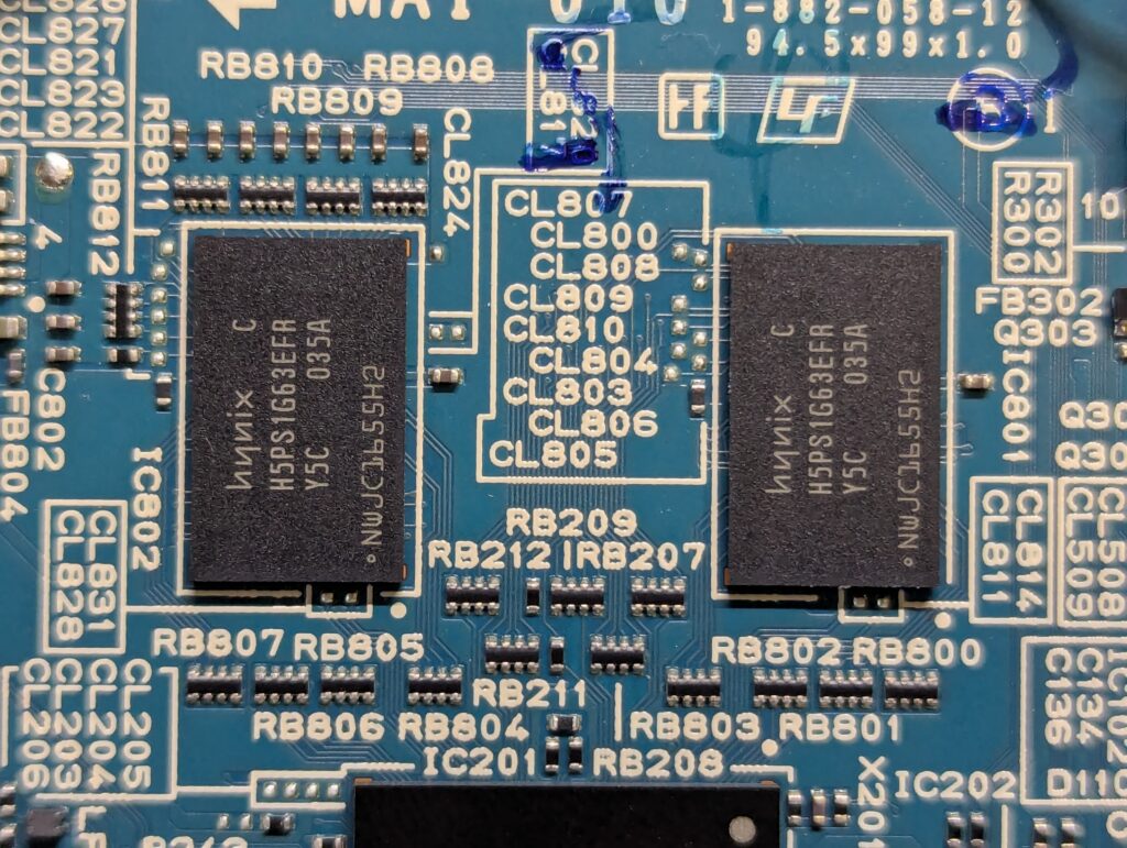 Sonyのデジタルフォトフレーム(DPF-XR100)を分解・解析してみた
hynix H5PS1G63EFR