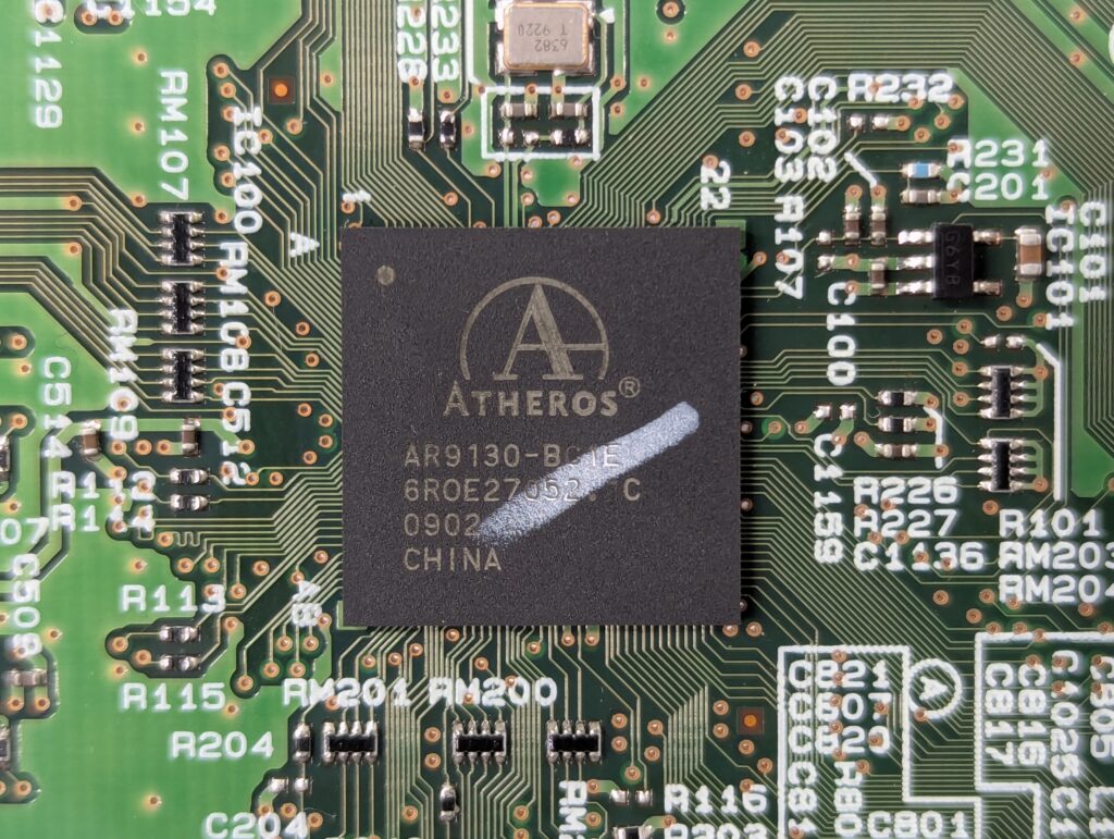 Aterm WR4500Nを分解
ATHEROS AR9130-BC1E