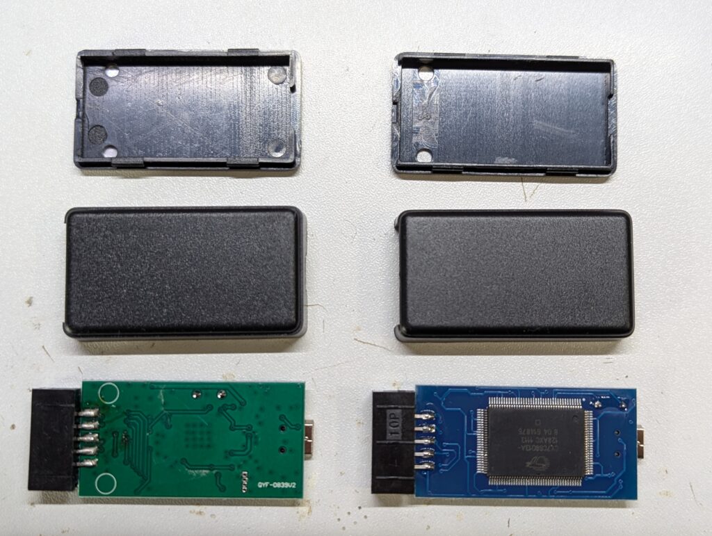 Analyzer 24MHz 8CH 分解したところ(裏)